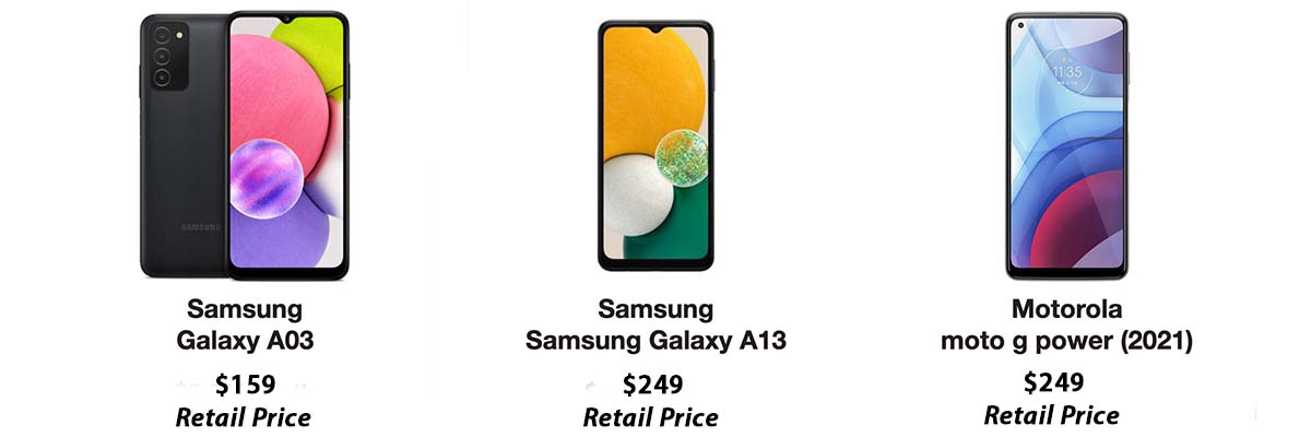 Samsung Galaxy and Moto G